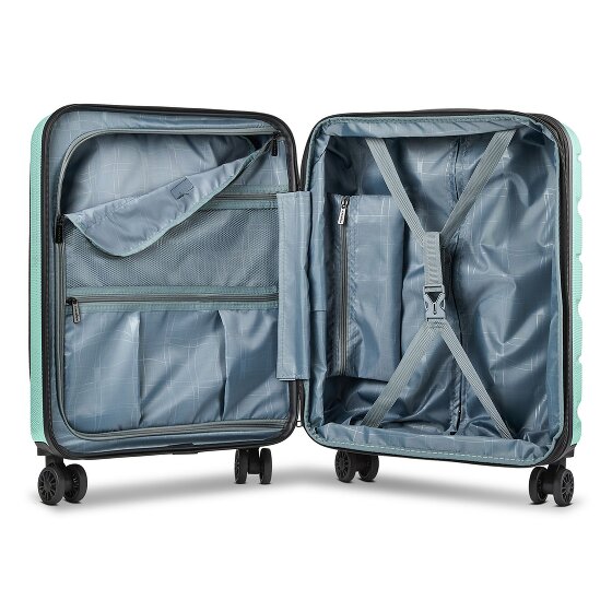 Franky Munich 4.0 4 ruote Trolley cabina 55 cm Vano porta PC espandibile