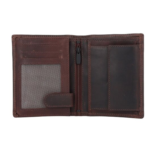 Jack Kinsky Monterey Portafoglio Protezione RFID Pelle 10.5 cm
