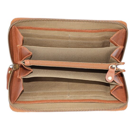 Burkely Portafoglio Charly vintage RFID in pelle 19 cm