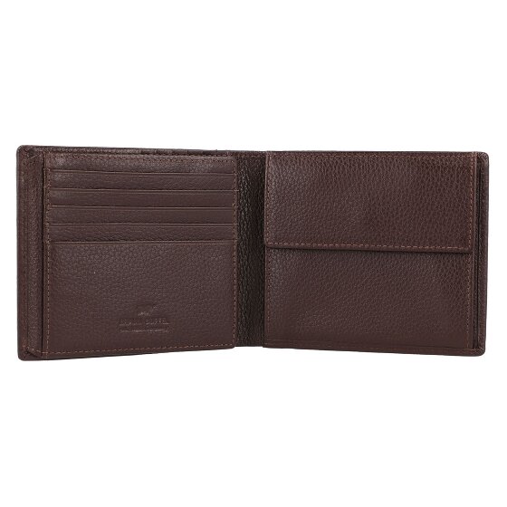 Braun Büffel Portafoglio Prato RFID in pelle 11 cm