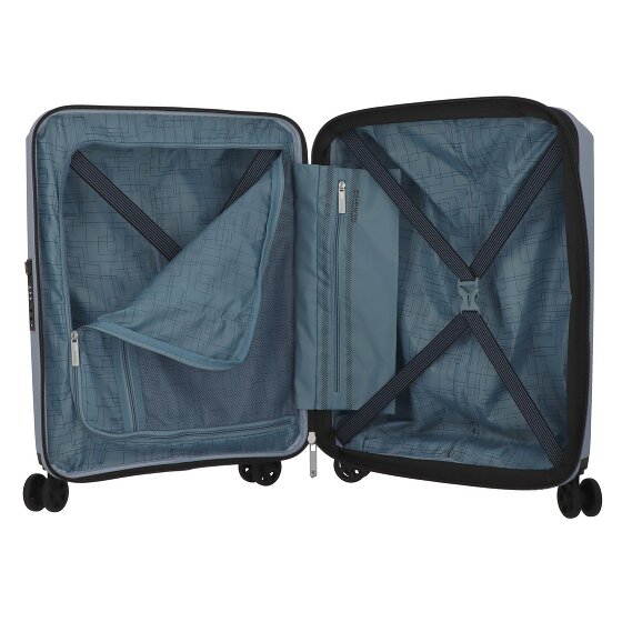 American Tourister AeroStep 4 ruote Carrello della cabina 55 cm con piega di espansione