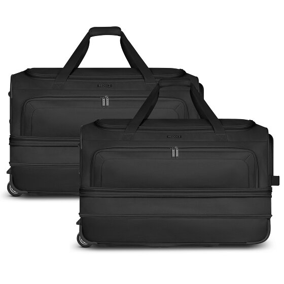 Redolz Set di borse da viaggio a 2 ruote Duffle Essentials 2 pezzi L+L con piega elastica