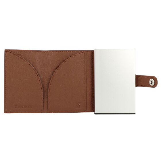 Samsonite Custodia per carte di credito Alu Fit RFID in pelle 6,5 cm