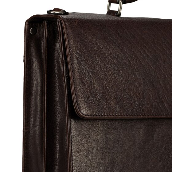 Jost Glasgow Valigetta Protezione RFID Vera Pelle 40 cm Vano porta PC