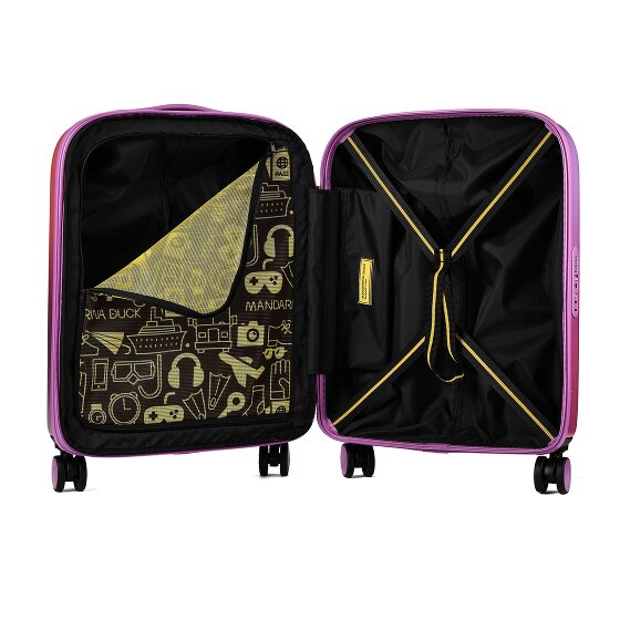 Mandarina Duck Logoduck + 4 ruote Trolley cabina 55 cm espandibile