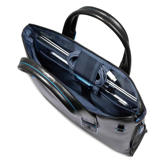 Piquadro Blue Square Borsa shopper Pelle 38 cm Scomparto per laptop con piega di espansione