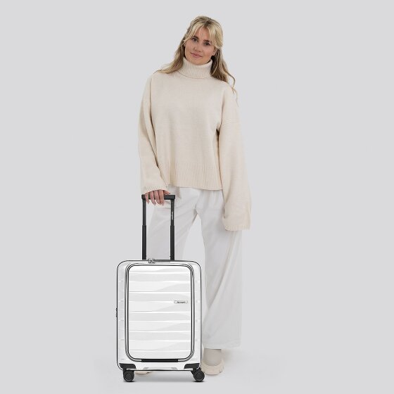 Bergpfeil Travel 4 ruote Carrello della cabina 55 cm Scomparto per laptop con piega di espansione