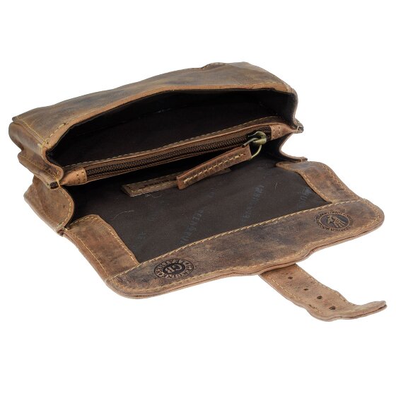 Greenburry Marsupio militare vintage in pelle 16 cm