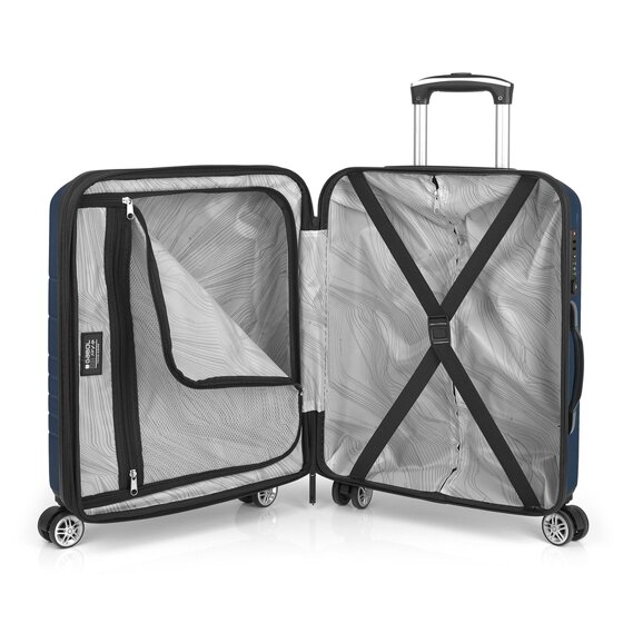 Gabol Escape 4 ruote Carrello della cabina S 54 cm con piega di espansione