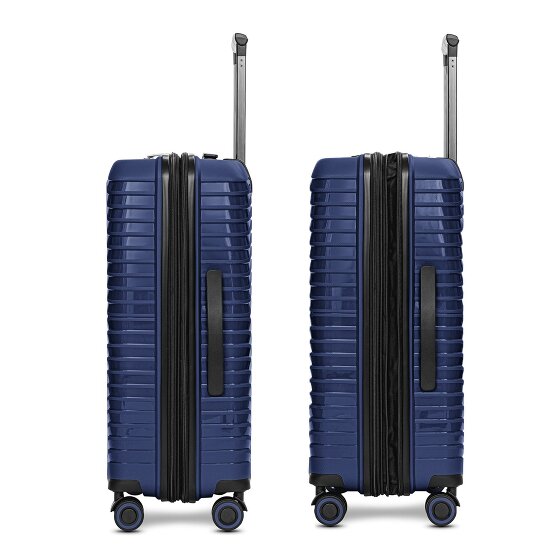 Stratic Shine 4 ruote Set di valigie 3 pezzi con piega di espansione