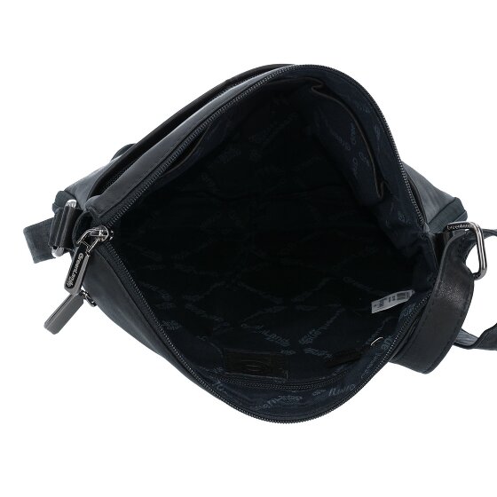 Greenland Nature Black Nappa Borsa a tracolla Pelle 29 cm