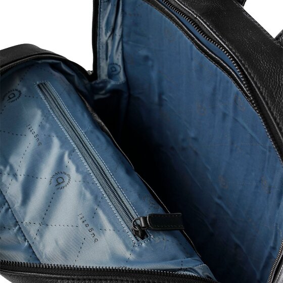 bugatti Black Zaino da giorno Pelle 40 cm Scomparto per laptop