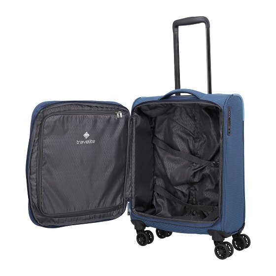 Travelite Corsiica 4 ruote Carrello della cabina S 55 cm con piega di espansione