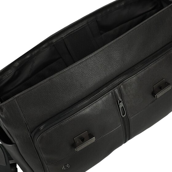 Piquadro Hedley Cartella Messenger Protezione RFID Pelle 42 cm Scomparto per laptop