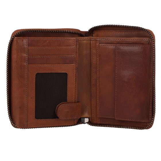 Greenburry Newport Portafoglio Protezione RFID Pelle 13 cm