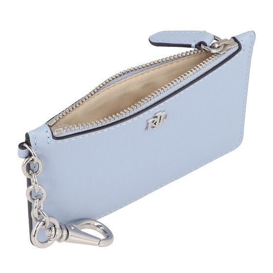 Lauren Ralph Lauren Zip Card Portafoglio chiave Vera Pelle 13 cm