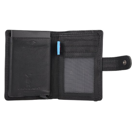 Jack Kinsky Brisbane Portafoglio Protezione RFID Pelle 7.5 cm