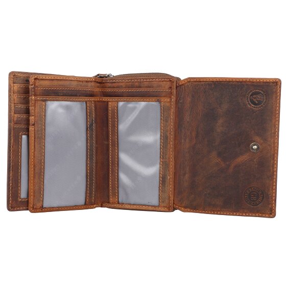 Greenburry Portafoglio vintage RFID in pelle 14 cm