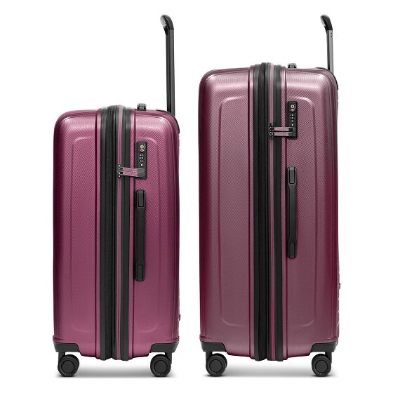 Redolz Essentials 14 4 ruote Set di valigie 2 pezzi con piega di espansione
