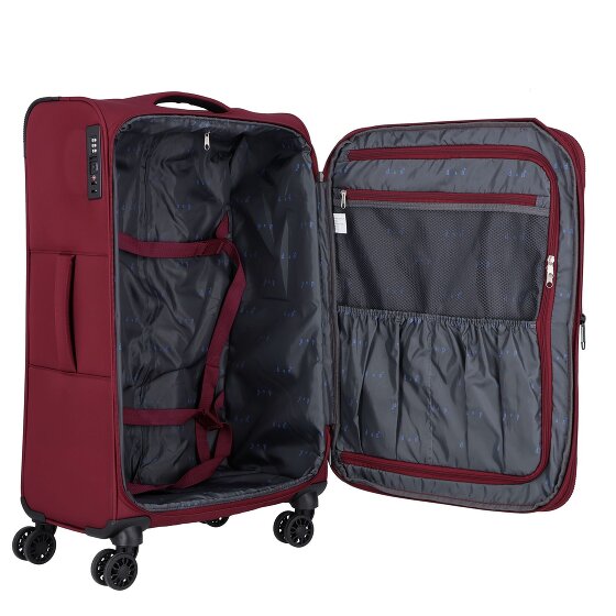 d&n Travel Line 9504 4 ruote Set di valigie 3 pezzi con piega di espansione