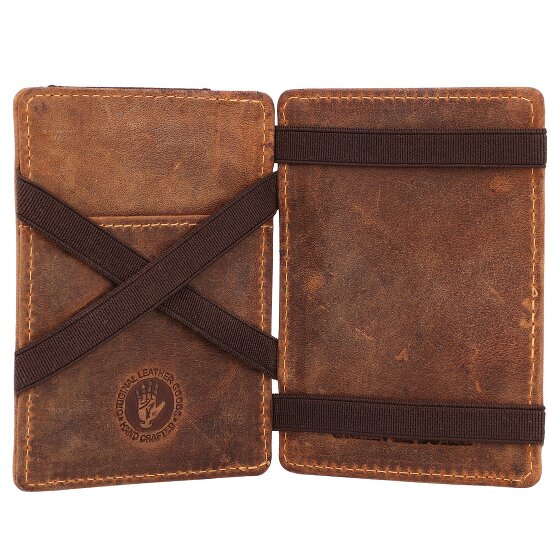 Greenburry Portafoglio magico vintage RFID in pelle 10 cm
