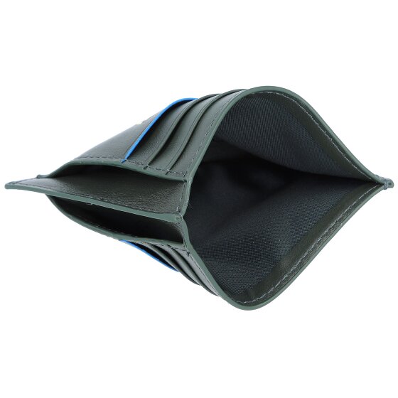 Piquadro Blue Square Revamp porta carte di credito RFID in pelle 11,5 cm