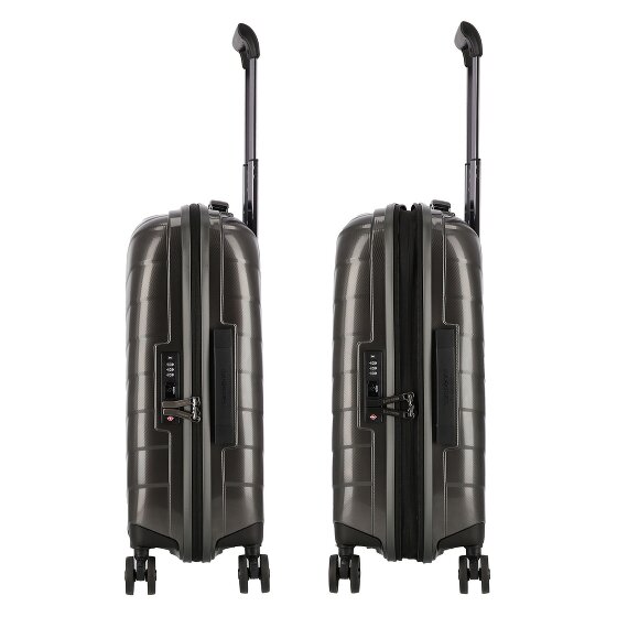 Samsonite Attrix 4 ruote Carrello della cabina 55 cm con piega di espansione