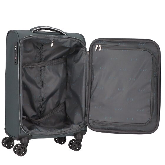 d&n Travel Line 9204 4 ruote Trolley cabina 55 cm