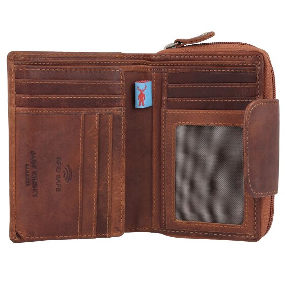 Jack Kinsky Monterey Portafoglio Protezione RFID Pelle 10 cm