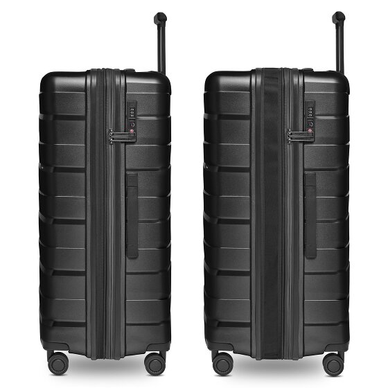 Bergpfeil Trolley da viaggio a 4 ruote L 75 cm con piega ad espansione