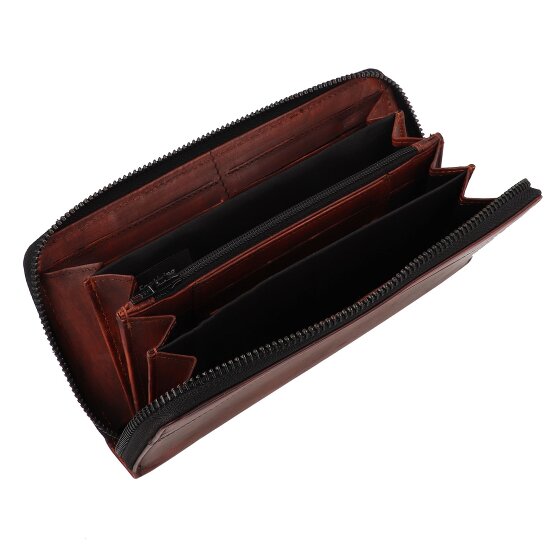 Greenburry Destressed Portafoglio Protezione RFID Pelle 19 cm