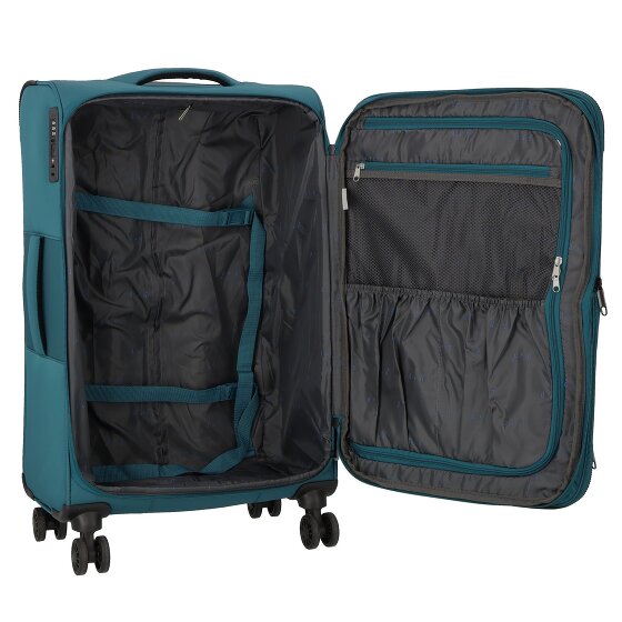 d&n Travel Line 9504 4 ruote Set di valigie 3 pezzi con piega di espansione