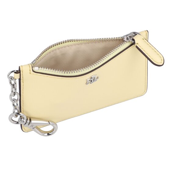 Lauren Ralph Lauren Zip Card Portafoglio chiave Vera Pelle 13 cm