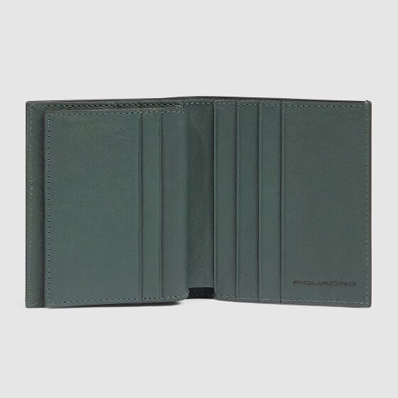 Piquadro Black Square Custodia per carta di credito Protezione RFID Pelle 9 cm