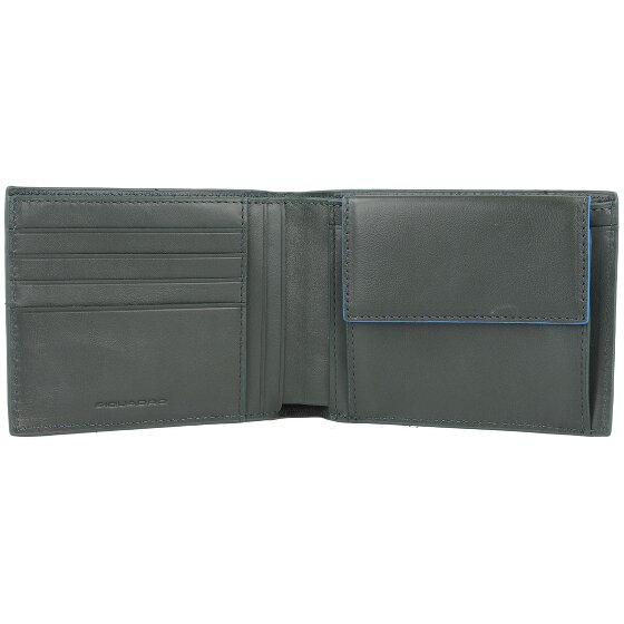 Piquadro Portafoglio blu Square Revamp RFID in pelle 13 cm