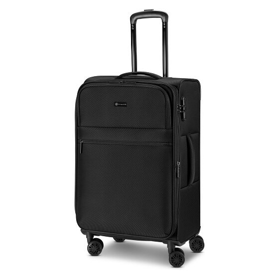 bugatti Valencia Soft 4 ruote Set di valigie 3 pezzi con piega di espansione