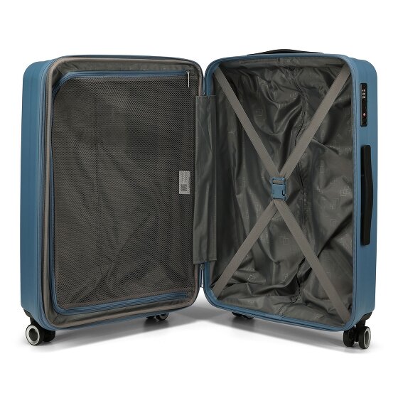 American Tourister Aerojoy 4 ruote Set di valigie 3 pezzi con piega di espansione