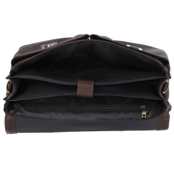 Dermata Cartella in pelle con scomparto per laptop da 43 cm