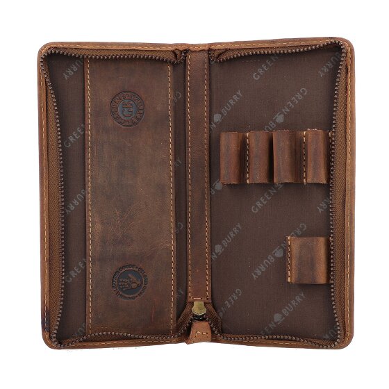 Greenburry Portamatite vintage in pelle 8,5 cm