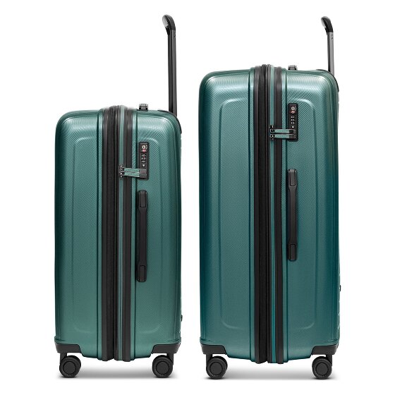 Redolz Essentials 14 4 ruote Set di valigie 2 pezzi con piega di espansione