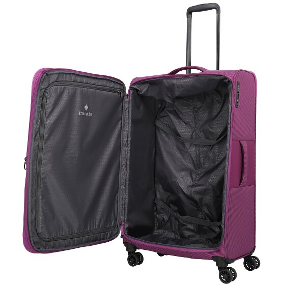 Travelite Corsiica 4 ruote Carrello L 77 cm con piega di espansione