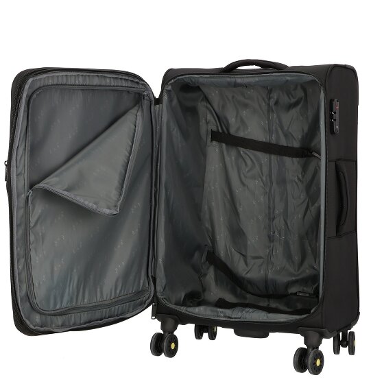 d&n Travel Line 9704 4 ruote Set di valigie 3 pezzi con piega di espansione