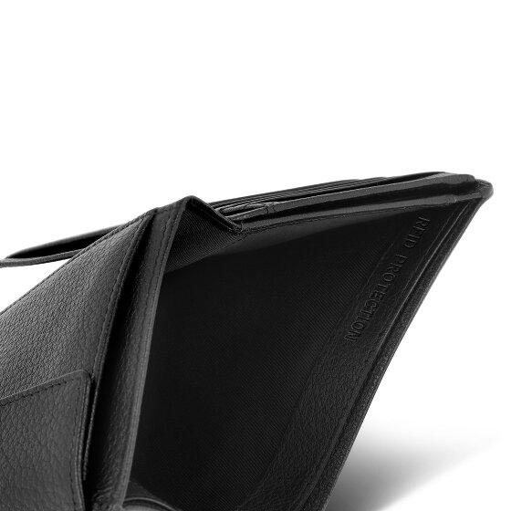 Redolz Portafoglio Leather Essentials HF in pelle RFID, 9,5 cm, apribile