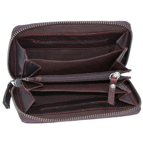 Burkely Portafoglio Avery antico RFID in pelle 14 cm
