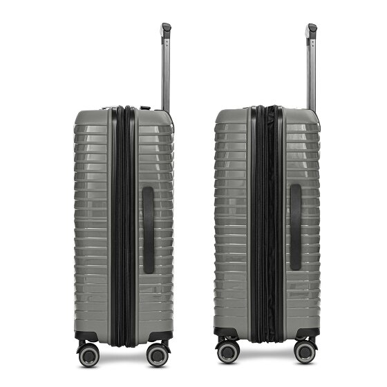 Stratic Shine 4 ruote Set di valigie 3 pezzi con piega di espansione