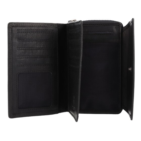Jack Kinsky Portafoglio Protezione RFID Pelle 13.5 cm