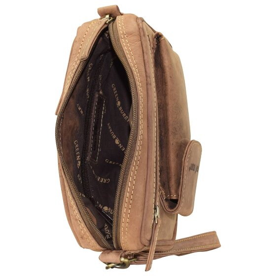 Greenburry Borsa da uomo vintage in pelle 22 cm