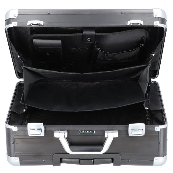 Alumaxx Trolley business da lavoro a 2 ruote in alluminio con scomparto per laptop da 37 cm