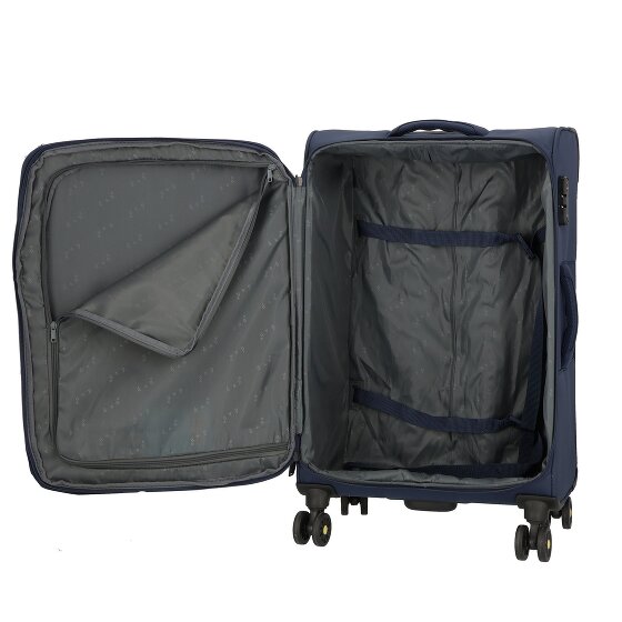 d&n Travel Line 9704 4 ruote Set di valigie 3 pezzi con piega di espansione