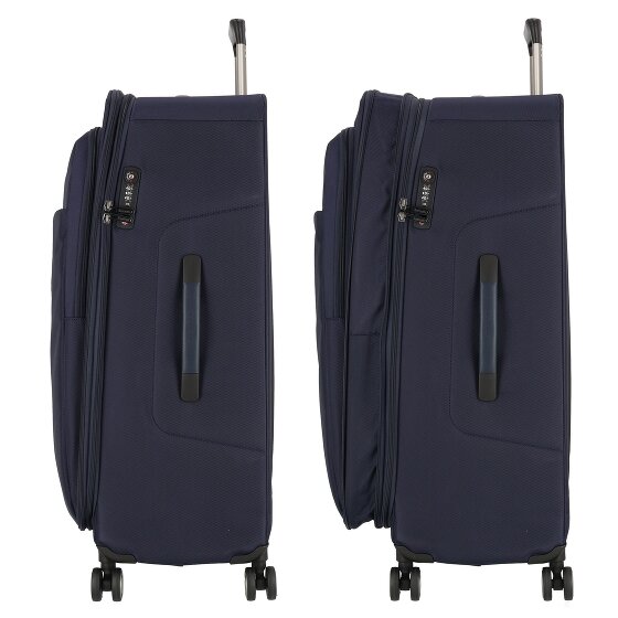 Piquadro Brief 4 ruote Carrello 78 cm con piega di espansione